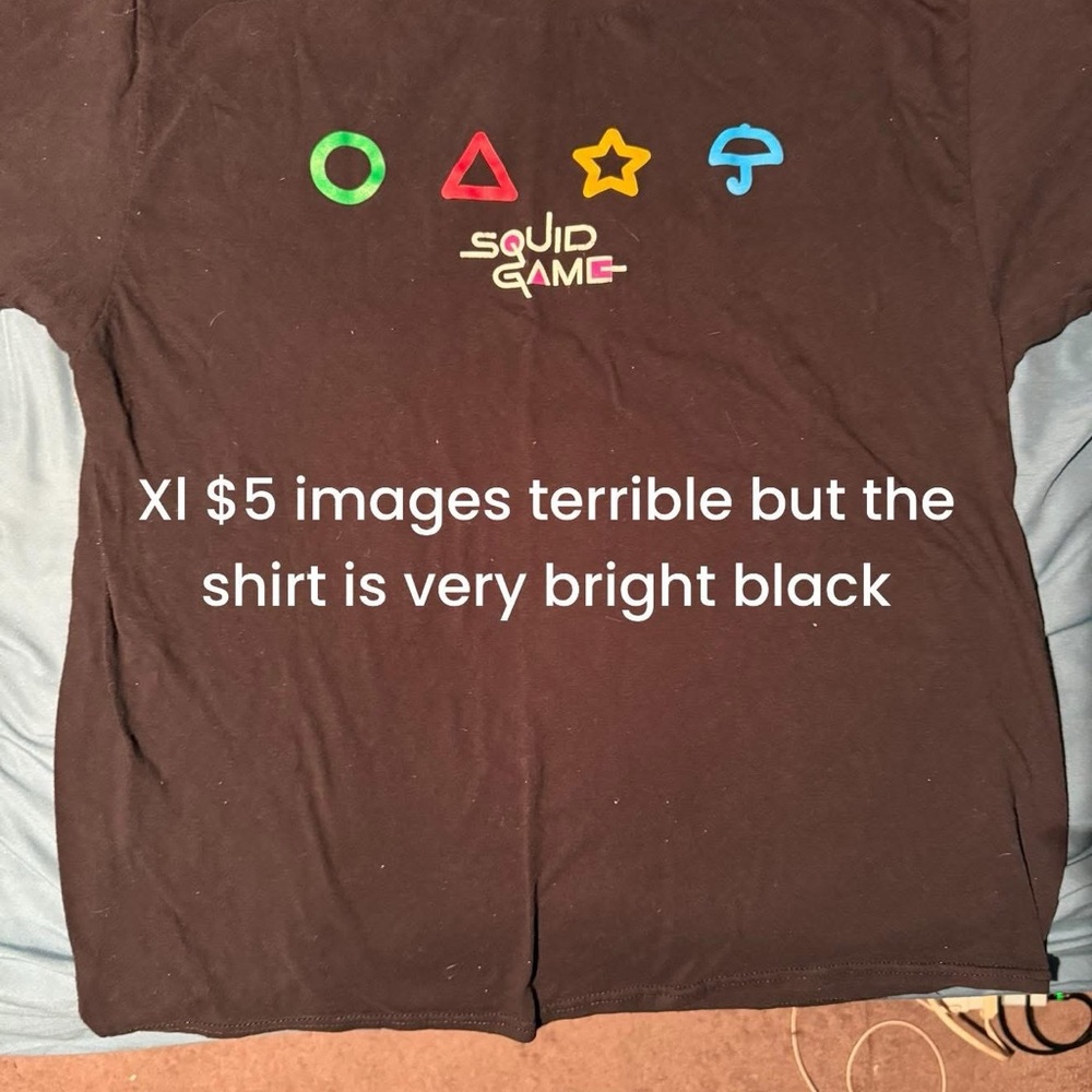 Black Short Sleeve Tee with Graphic Design